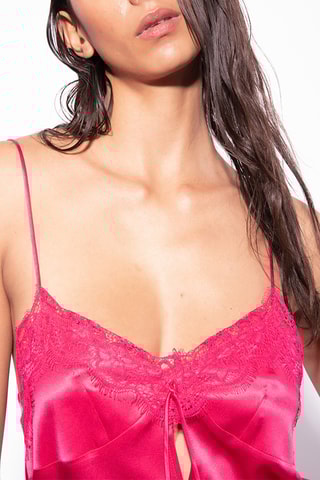 Zijden Hemd - Fuchsia