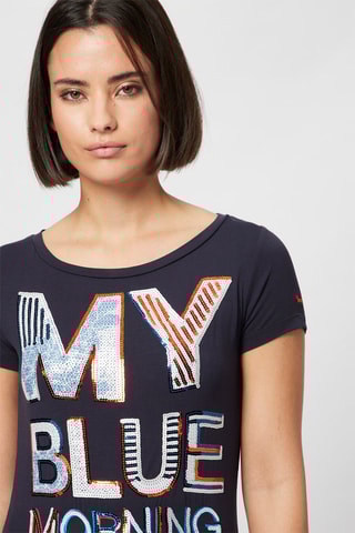 T-shirt - Bleu marine - Harmont & Blaine