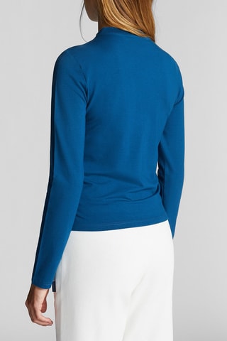 T-shirt van bamboevezels. Blauw