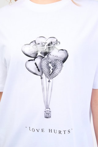 Oversized T-shirt Trias - Wit