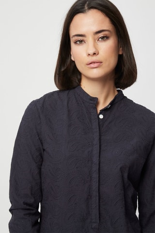 Top met Engelse Borduursels Marineblauw - Harmont & Blaine