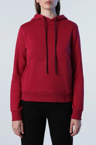 Sweater met Capuchon Bordeauxrood 