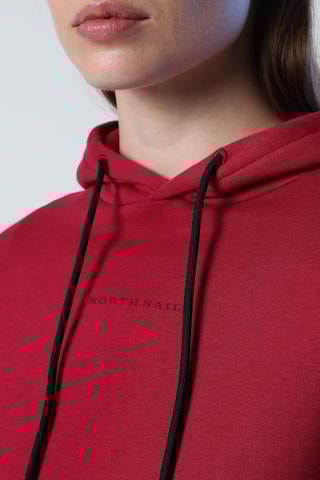 Sweater met Capuchon Bordeauxrood 