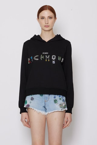 Sweat à capuche Kanao - Noir