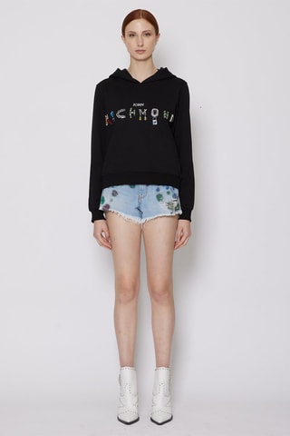 Sweat à capuche Kanao - Noir