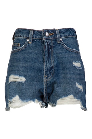 Short en jean taille haute Semico - Bleu