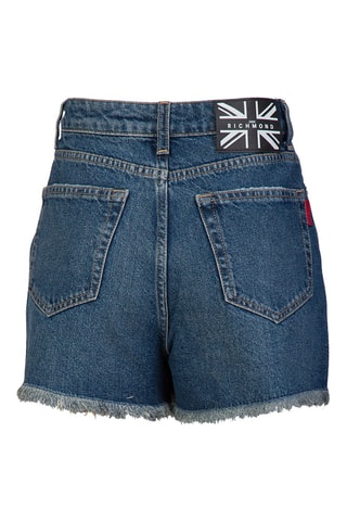 Short en jean taille haute Semico - Bleu
