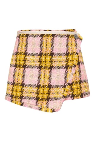 Jupe-short - Jaune et rose