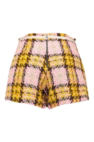 Jupe-short - Jaune et rose