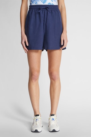 Short en lin Bleu nuit