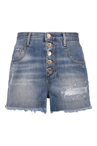 Short en jean - Bleu