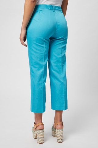 Pantacourt en lin - Turquoise - Harmont & Blaine