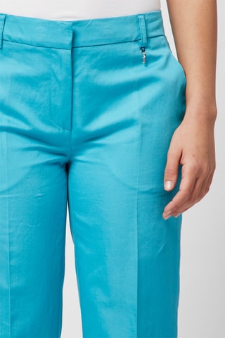 Pantacourt en lin - Turquoise - Harmont & Blaine