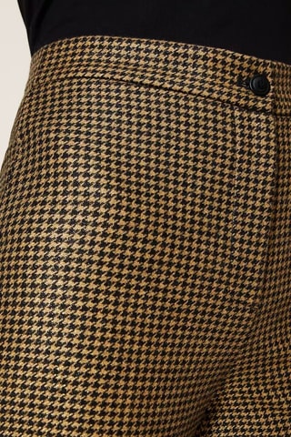 Pantalon en laine - Beige et noir