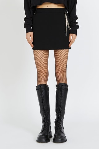 Minirok Hoge Taille Semas - Zwart