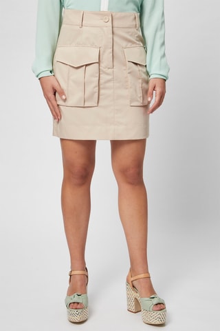 Rechte Rok Hoge Taille Beige - Harmont & Blaine