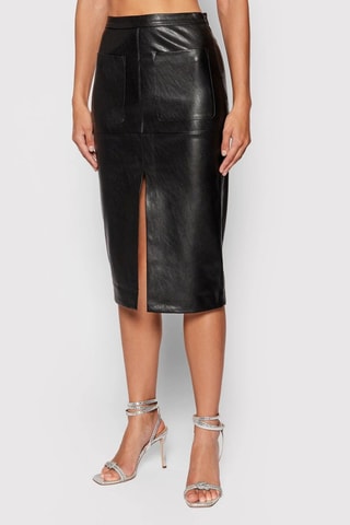 Nauwaansluitende Rok Hoge Taille - Zwart