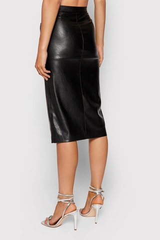Nauwaansluitende Rok Hoge Taille - Zwart