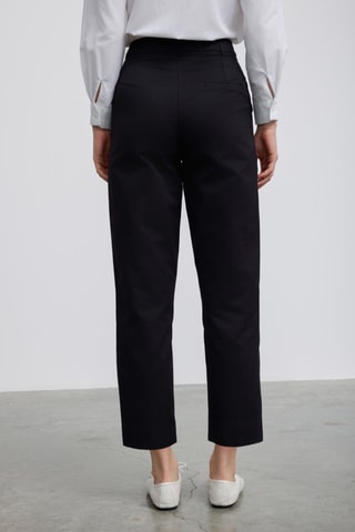 Pantalon carotte 7/8 - Noir