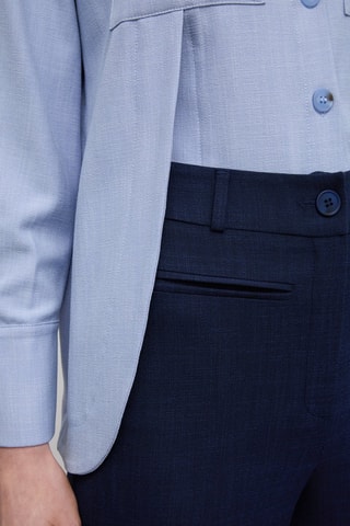 Pantalon taille haute - Bleu marine