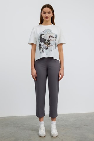 Pantalon carotte - Gris