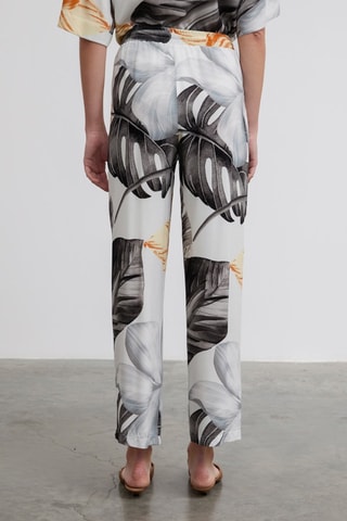 Pantalon taille haute 7/8 - Blanc