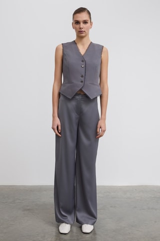 Pantalon taille haute - Anthracite