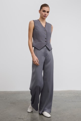 Pantalon taille haute - Anthracite