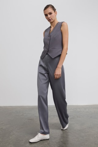 Pantalon taille haute - Anthracite