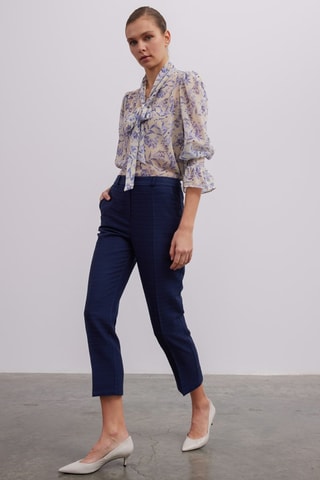 Pantalon carotte - Bleu
