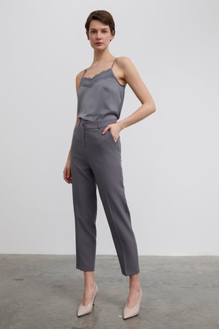 Pantalon taille haute - Anthracite