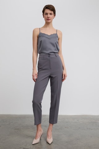 Pantalon taille haute - Anthracite