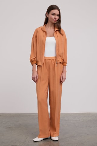 Pantalon taille haute - Orange