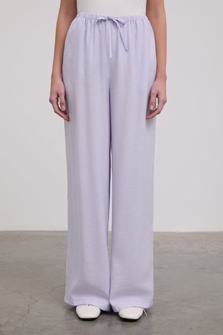 Pantalon taille haute - Lilas