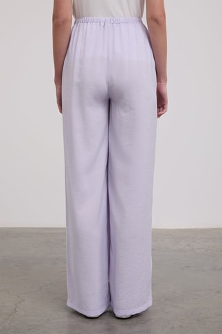 Pantalon taille haute - Lilas