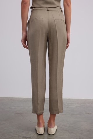 Pantalon carotte 7/8 - Vert olive