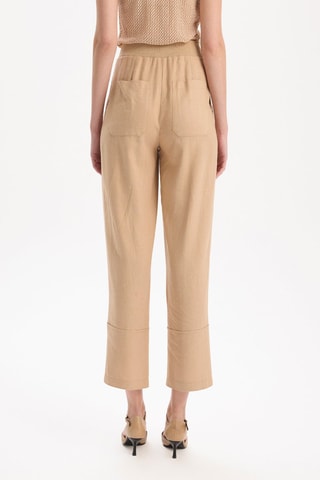 Pantalon taille haute - Beige