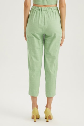 Pantalon carotte - Vert clair