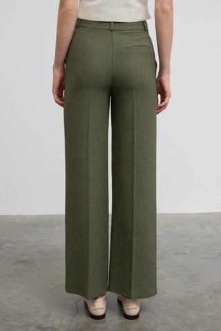 Pantalon droit - Vert foncé