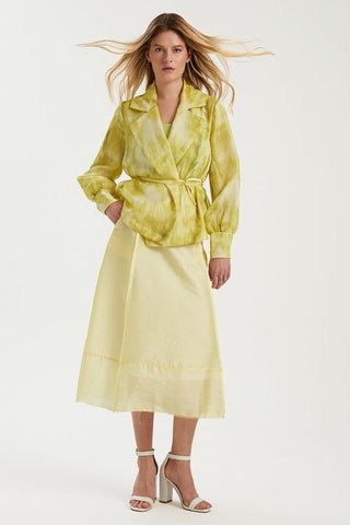 Veste tie and dye - Jaune chiné