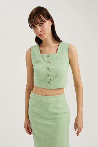 Crop top - 
Vert clair