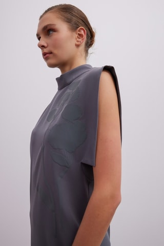Robe midi - Gris