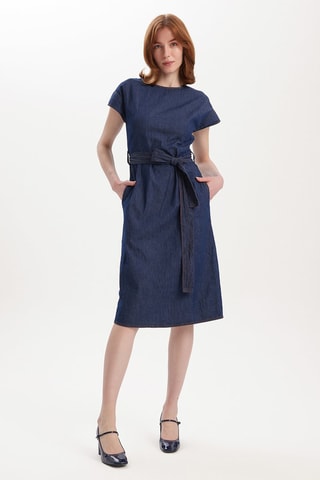 Robe midi - 
Bleu