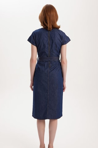 Robe midi - 
Bleu