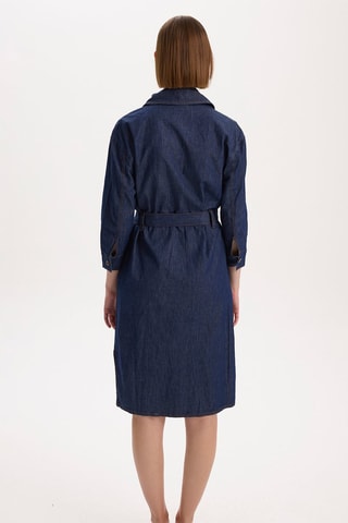 Robe chemise - 
Bleu