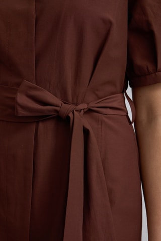 Robe midi - Marron