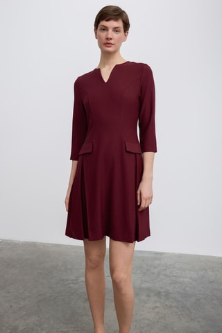 Robe droite - Bordeaux