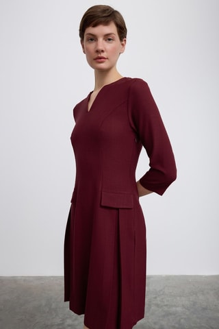 Robe droite - Bordeaux