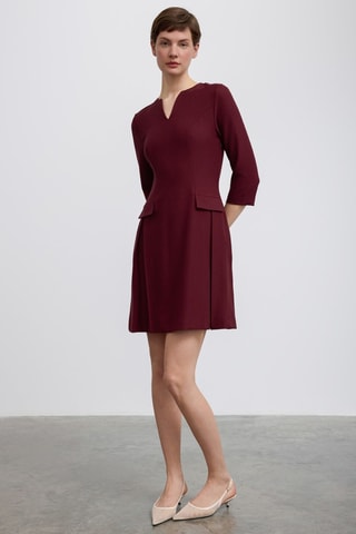 Robe droite - Bordeaux