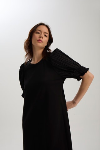 Robe midi - 
Noir